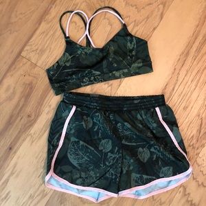 Old Navy Active Girls Shorts & Bra | Size XL (14)